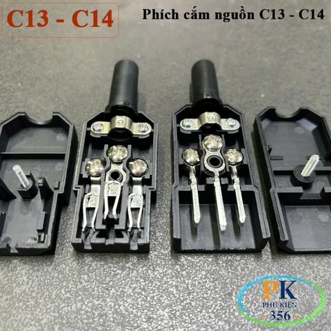 Phích cắm nguồn IEC C15 | Chân hợp kim đồng-niken mạ niken – Bền bỉ, an toàn cho server, UPS, PDU