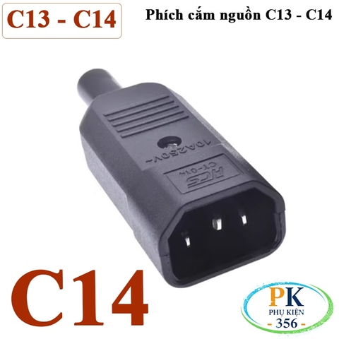 Phích cắm nguồn IEC C15 | Chân hợp kim đồng-niken mạ niken – Bền bỉ, an toàn cho server, UPS, PDU