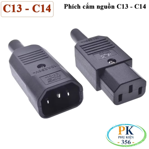 Phích cắm nguồn IEC C14 | Chân hợp kim đồng-niken mạ niken – Bền bỉ, an toàn cho server, UPS, PDU
