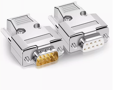 Đầu hàn DB9 RS232 chân đồng đúc vổ ốp kim loại chính hãng HD-Link YL-954M/F