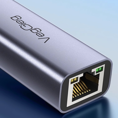 Cáp chuyển đổi USB 2.0 sang mạng LAN RJ45 100Mbps, USB 2.0 to lan RJ45 VEGGIEG V-K307