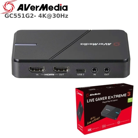 USB Capture thiết bị ghi hình livestream HDMI 4K USB type C Avermedia GC551G2