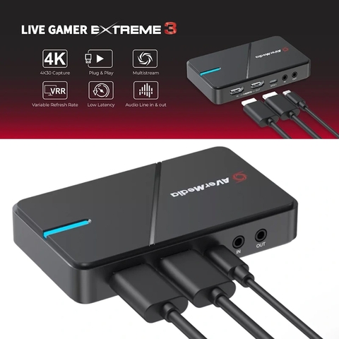 USB Capture thiết bị ghi hình livestream HDMI 4K USB type C Avermedia GC551G2