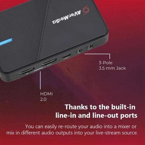 USB Capture thiết bị ghi hình livestream HDMI 4K USB type C Avermedia GC551G2