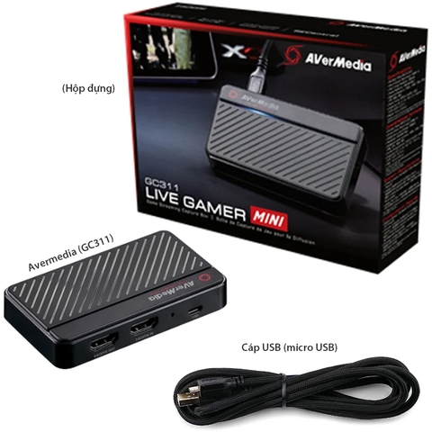 USB Capture thiết bị ghi hình livestream HDMI 4K USB Avermedia GC311