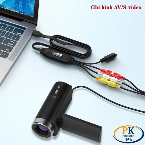 USB Ghi Hình AV S-Video MS2107 Capture 1080P USB 2.0 – Dùng Cho Máy Nội Soi, Siêu Âm, Camera Analog