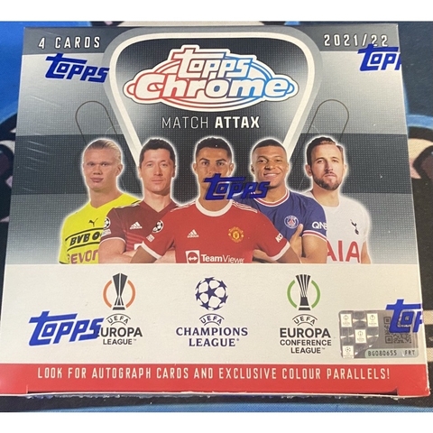 Hộp thẻ Topps Chrome Match Attax 2021/22