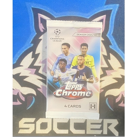 Gói thẻ Topps Chrome UEFA Hobby Pack 2021/22