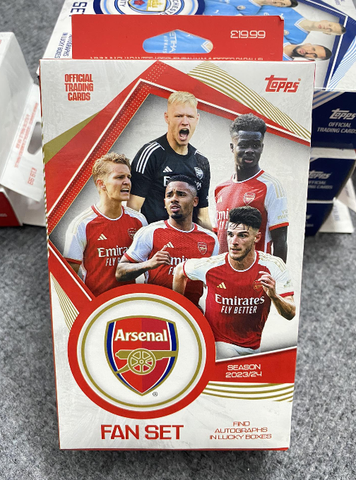 Hộp thẻ bóng đá Topps Arsenal Fan Set 2023/24