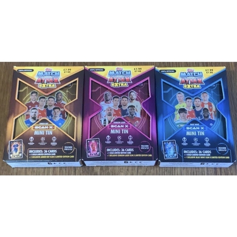 Hộp thẻ Mini Tin Match Attax Extra 2021/22