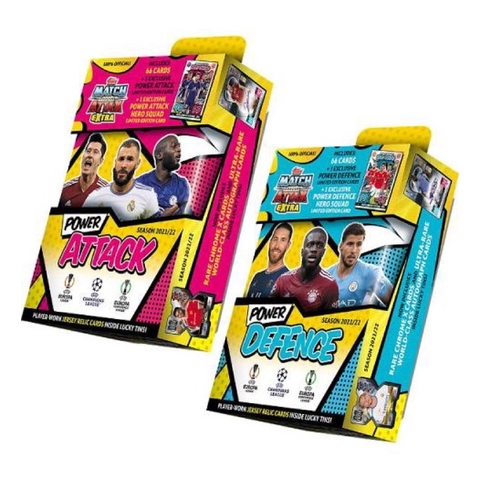 Hộp thẻ Topps Mega Tin Match Attax Extra 2021/22