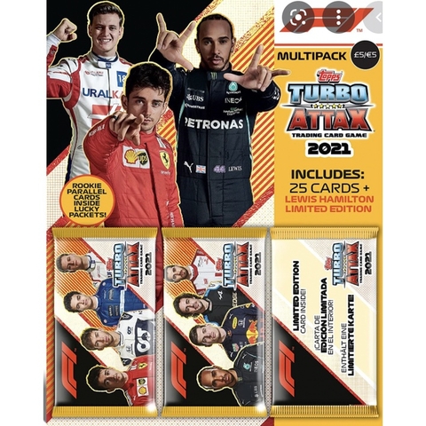 Gói thẻ Topps Turbo Attax 2021 Multi Pack F1 Formula One Racing