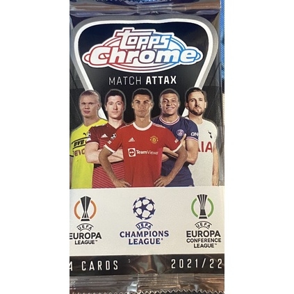 Gói thẻ Topps Chrome Match Attax 2021/22