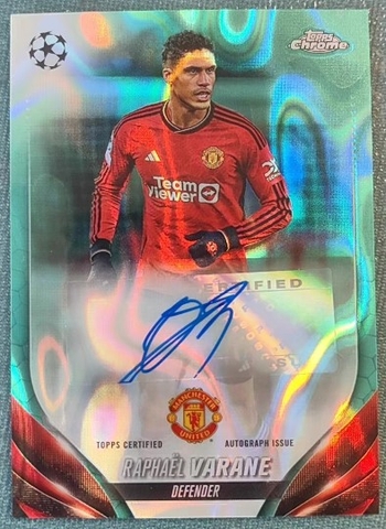 TOPPS VARANE MANCHESTER UNITED MU AUTO LAVA TLO