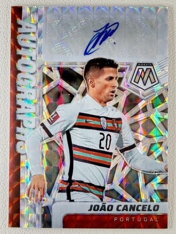 Joao Cancelo AUTO 2021-22 Panini Mosaic FIFA Road To World Cup Portugal Prizm TLO