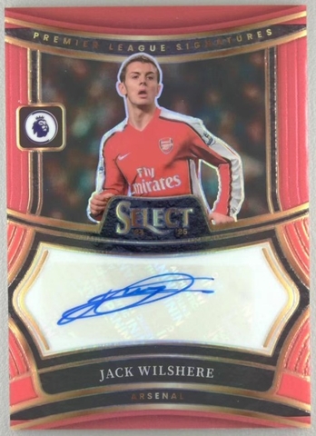SELECT PANINI RED ON RED WILSHERE ARSENAL AUTO TLO
