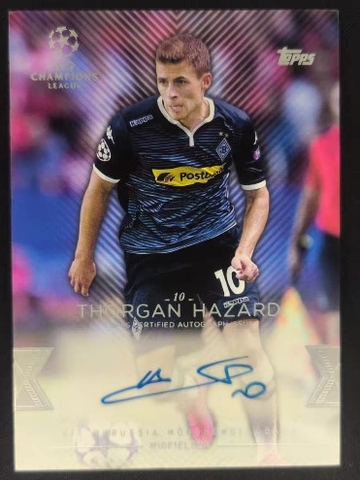 THORGAN HAZARD TOPPS SHOWCASE AUTO TLO