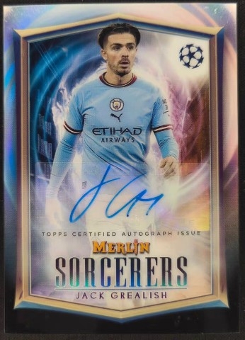 GREALISH TOPPS MERLIN AUTO TLO
