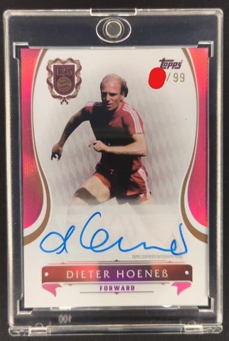 DIETER HOENEB TOPPS AUTO BAYERN MUNICH /99