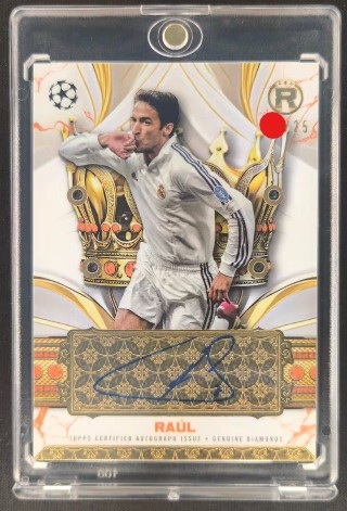 RAUL AUTO TOPPS /25 REAL MADRID TLO