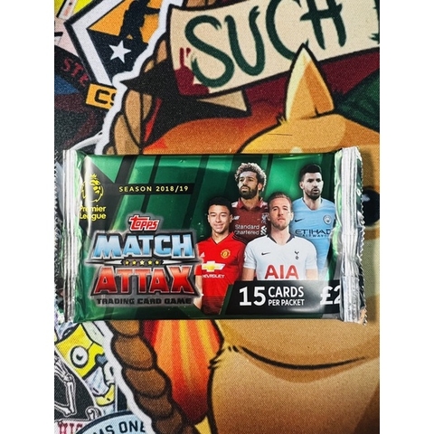 Gói thẻ TOPPS MATCH ATTAX 2018/19