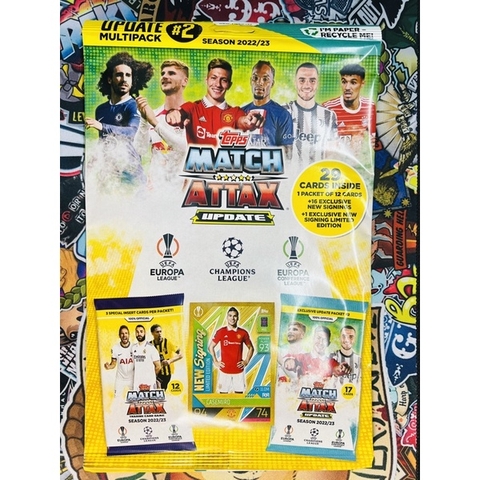 Gói thẻ Topps Match Attax Update Multi Pack 2