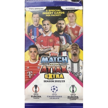 Gói thẻ Topps Match Attax Extra Pack 2022/23