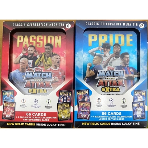 Hộp thẻ Topps Match Attax Extra Mega Tin 2022/23