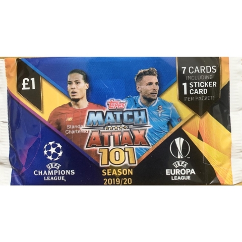 Gói thẻ Topps Match Attax 101 Pack 2019/20