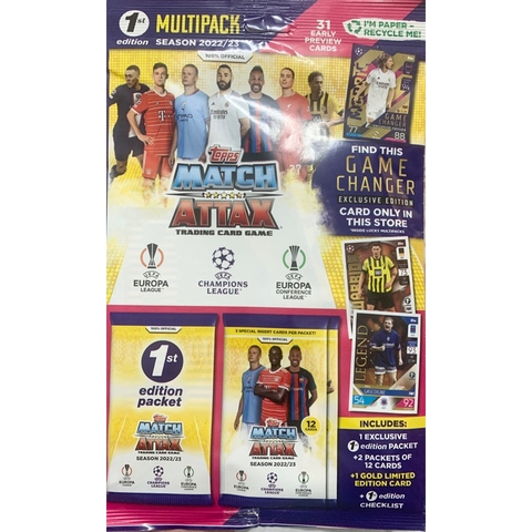 Gói thẻ Topps Match Attax 1st Multi Pack 2022/23