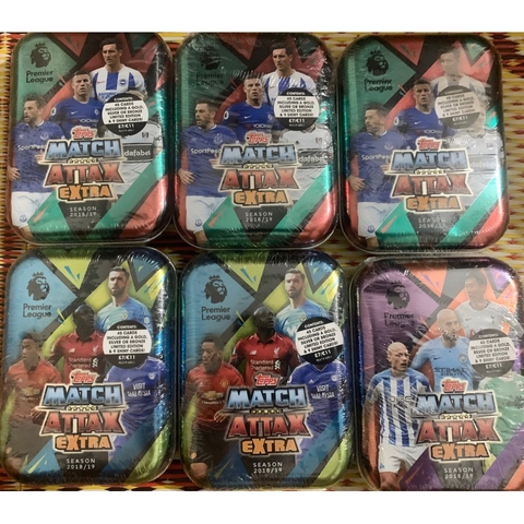 Hộp thẻ Topps Match Attax Mini Tin 2018/19
