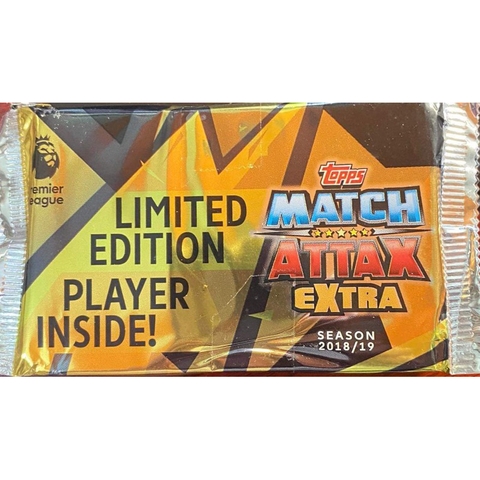 Gói thẻ Topps Match Attax Extra EPL Limited Edition Pack 2018/19