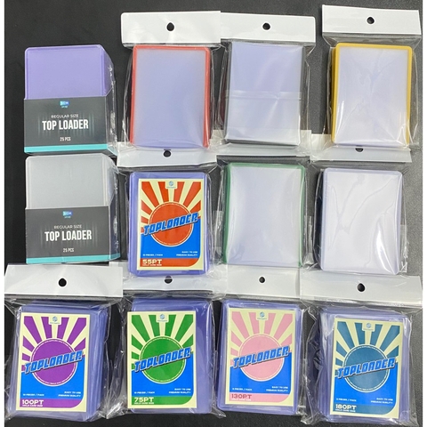 Bịch phụ kiện bảo vệ thẻ SCM Toploader nhiều độ dày (PT) và màu