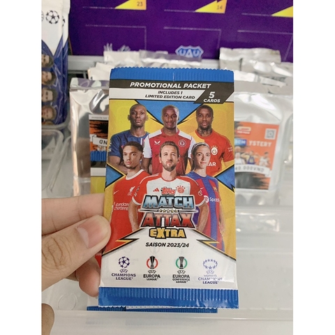 Gói thẻ Limited Editon Topps Match Attax Extra 2023/24 Pack