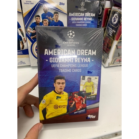Hộp thẻ bóng đá American Dream Giovanni Reyna Topps UCL 2021