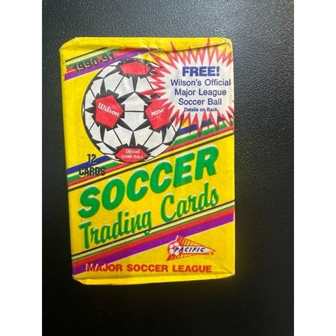 Gói thẻ Soccer Major League 1990/91 Pacific sẽ bao gồm 12 Soccer Trading Card ngẫu nhiên trong một pack