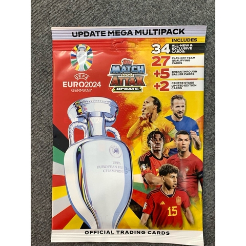 Gói thẻ bóng đá Topps Match Attax Euro 2024 Update Mega Multipack