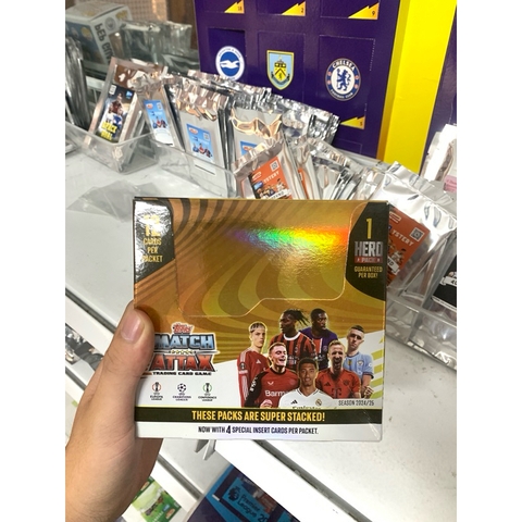 Hộp thẻ bóng đá Full box Match Attax UEFA 24 packs 2024/25