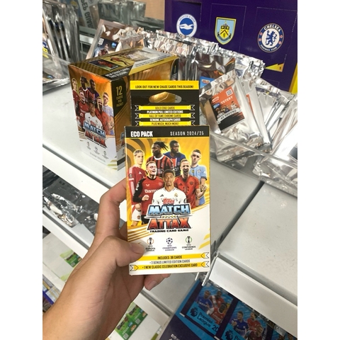 Hộp thẻ bóng đá Eco Pack Topps Match Attax 2024/25
