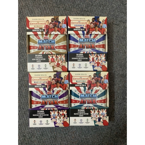 Hộp thẻ bóng đá Mini Tin Topps Match Attax 2024/25