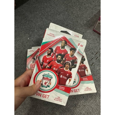 Hộp thẻ bóng đá Topps Liverpool Fan Set 2023/24