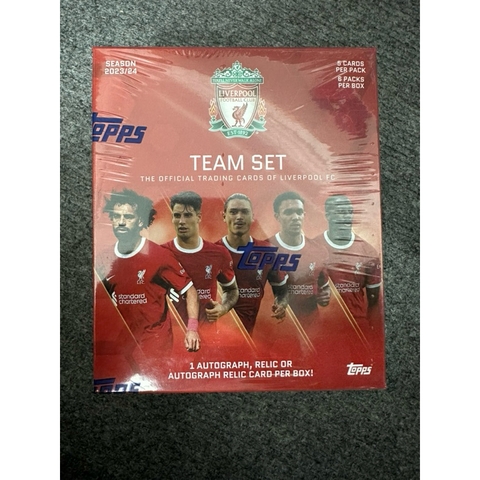 Hộp thẻ bóng đá Topps Liverpool Team Set 2023/24