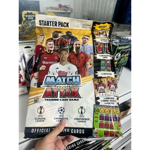Gói Thẻ Bóng Đá Starter Pack Topps Match Attax 2024/25