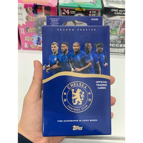 Hộp Thẻ Bóng Đá Topps Chelsea Fan Set 2024/25