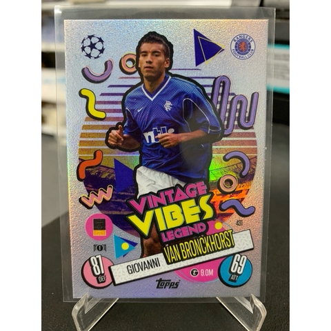 Thẻ Bóng Đá #U889 Giovanni Van Bronckhorst Rangers F.C. Vintage Vibes Legend Topps Match Attax 2024/25