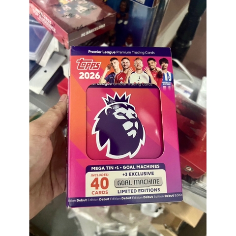 Hộp thẻ cầu thủ Topps Premier League Mega Tin 2025/26