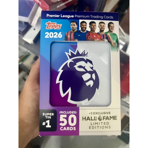 Hộp thẻ cầu thủ Topps Premier League Super Tin 2025/26