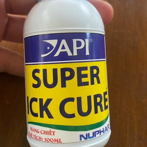 🐟 API SUPER ICK CURE 100mL – Thuốc Đặc Trị Bệnh Đốm Trắng (Ich), Nấm Ngoài Da Cho Cá Cảnh