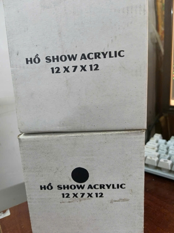 🐟 Hồ Show Acrylic 12x7x12 & 15x8x15 – Bể Show Cá Cảnh Siêu Trong, Chụp Ảnh Đẹp, Chuyên Dùng Cho Guppy, Betta