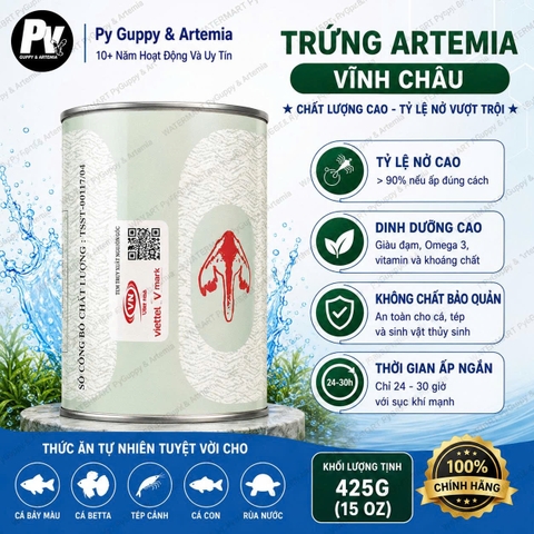 Trứng Artemia vĩnh châu - CHẤT LƯỢNG thế giới ( TLN 99% )